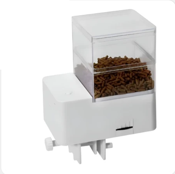 Automatic Cage Feeder – Clamp-Mount Pet Food Dispenser